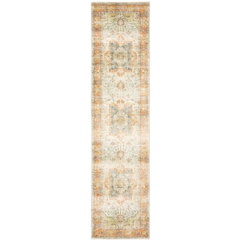 Oriental Weavers Savoy 28101 Multicolor Rectangle Indoor Runner - Elegant Stain Resistant Low Pile Rug with Abstract Design-