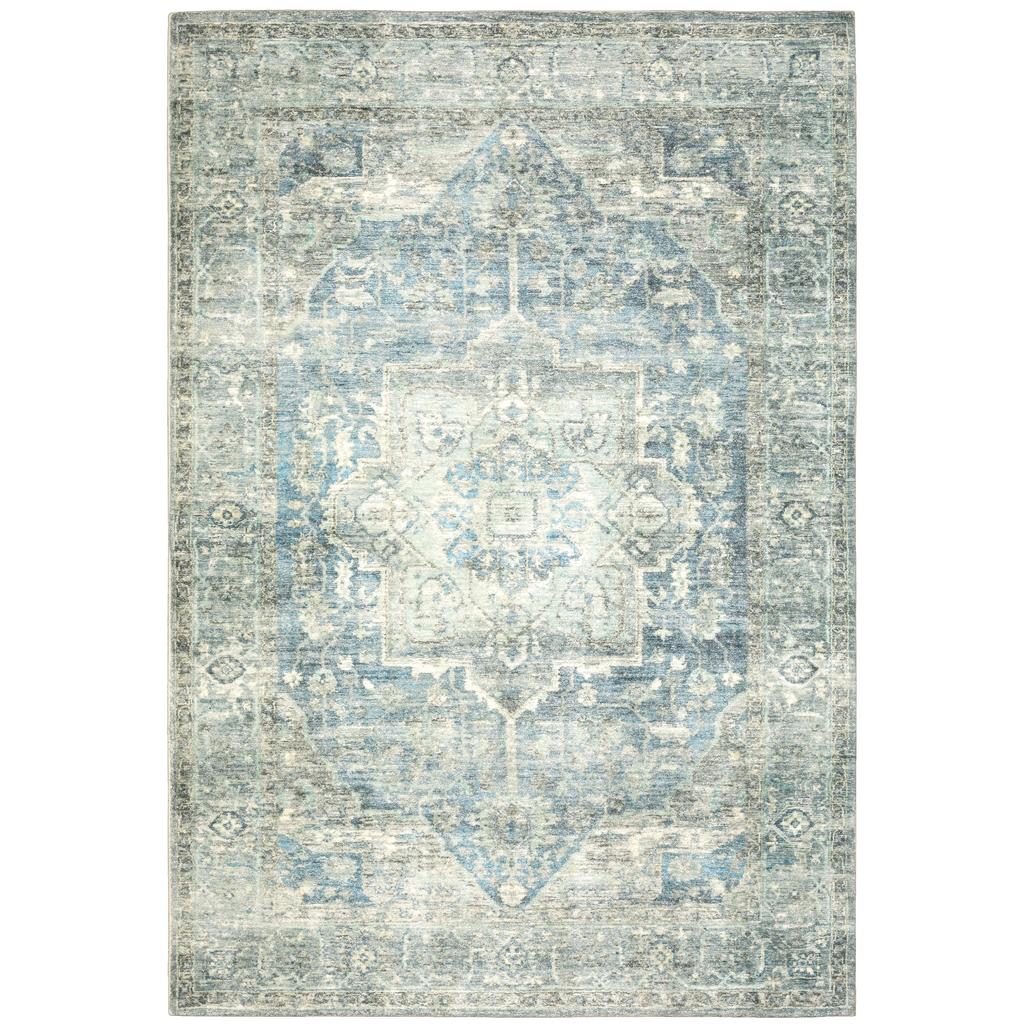 Oriental Weavers Savoy 28102 Multicolor Rectangle Indoor Area Rug - Elegant Stain Resistant Low Pile Rug with Medallion Design-