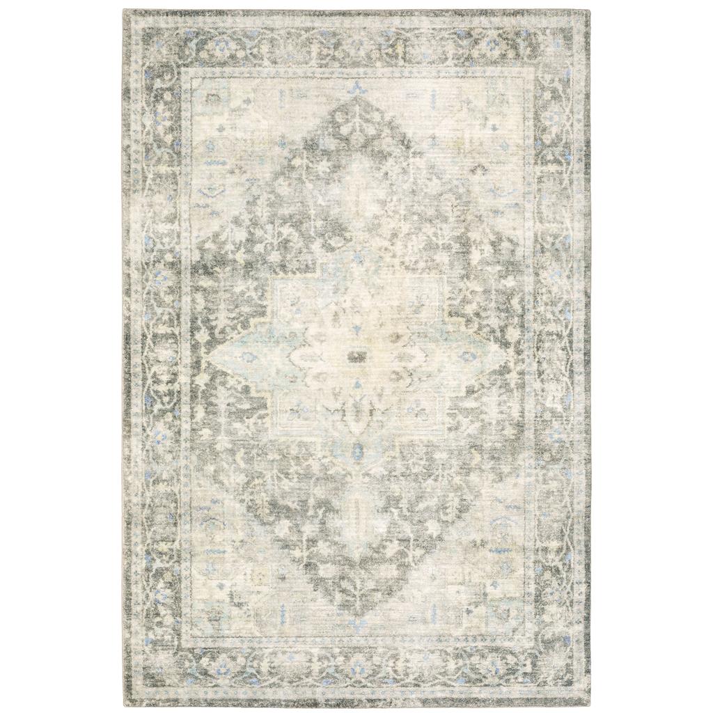 Oriental Weavers Savoy 28104 Multicolor Rectangle Indoor Area Rug - Elegant Stain Resistant Low Pile with Medallion Design-