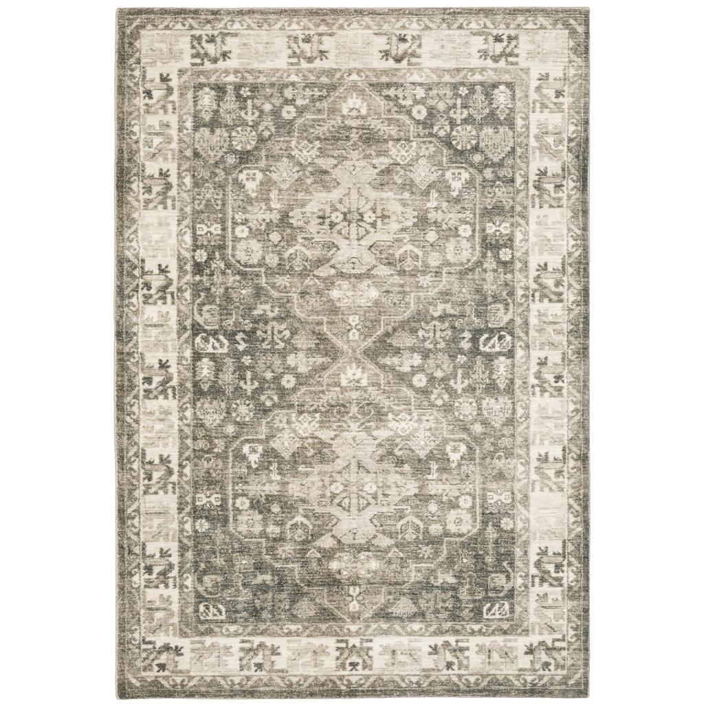 Oriental Weavers Savoy 28105 Multicolor Rectangle Indoor Area Rug - Elegant Stain Resistant Low Pile Rug with Medallion Design-
