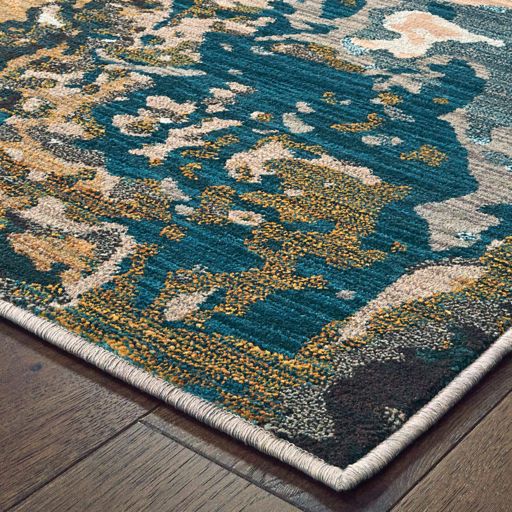 Oriental Weavers Sedona 9490B Multicolor Rectangle Indoor Area Rug - Durable & Stain Resistant Low Pile Rug-