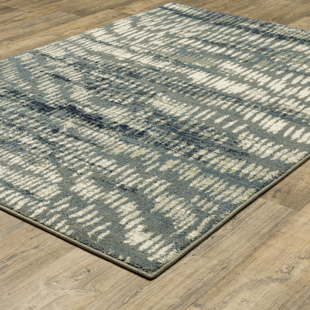 Oriental Weavers Seneca SE06A Multicolor Rectangle Indoor Area Rug - Contemporary Plush Pile Rug with Abstract Design-