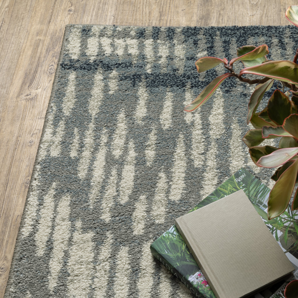 Oriental Weavers Seneca SE06A Multicolor Rectangle Indoor Area Rug - Contemporary Plush Pile Rug with Abstract Design-