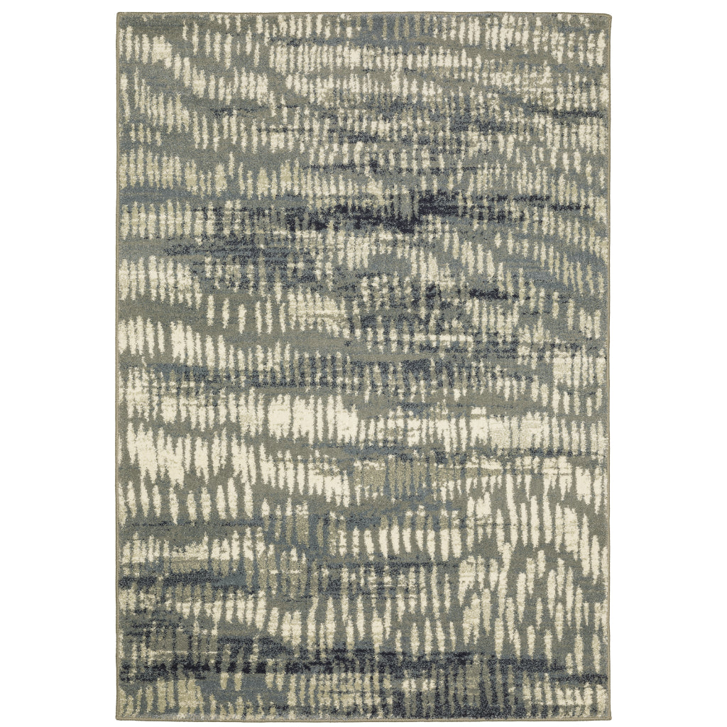 Oriental Weavers Seneca SE06A Multicolor Rectangle Indoor Area Rug - Contemporary Plush Pile Rug with Abstract Design-
