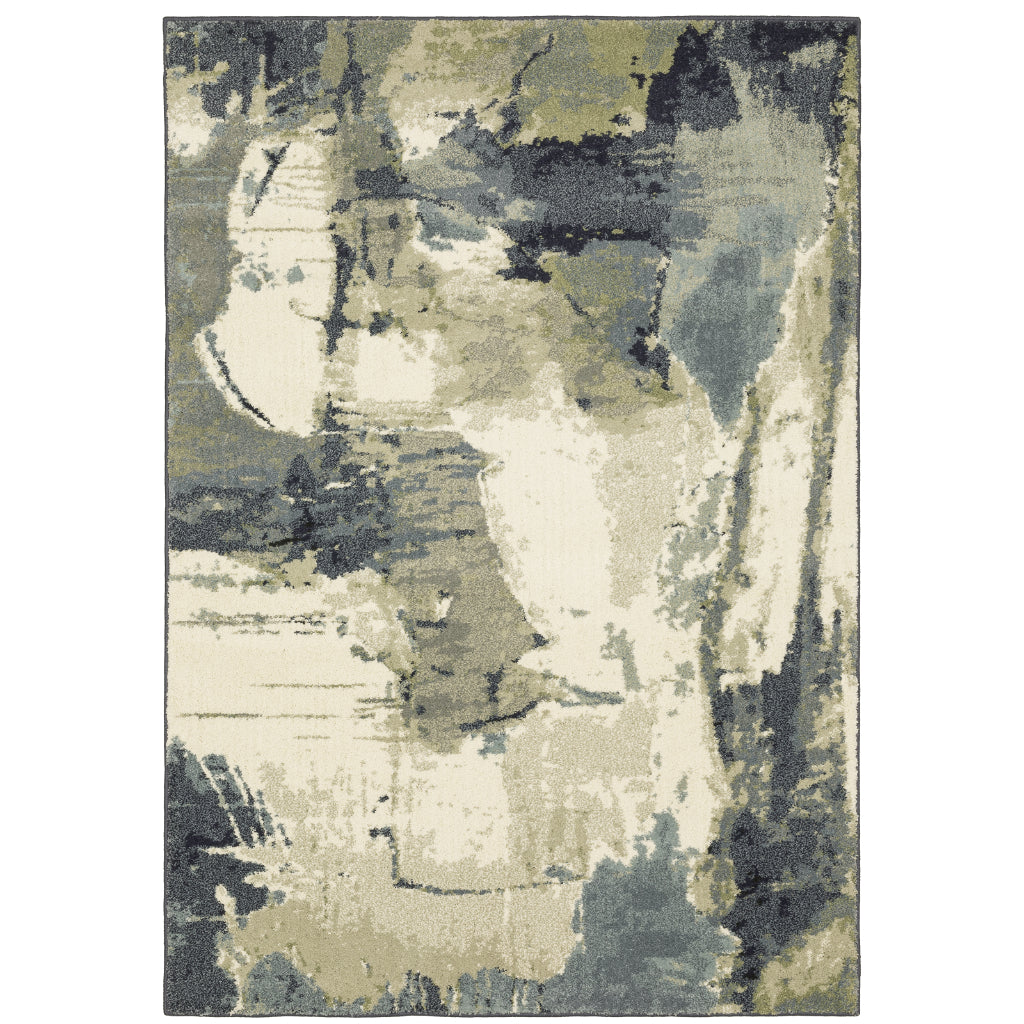 Oriental Weavers Seneca SE11A Multicolor Rectangle Indoor Area Rug - Contemporary Plush Pile Rug with Abstract Design-