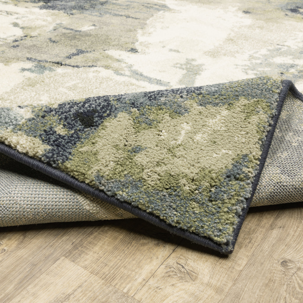 Oriental Weavers Seneca SE11A Multicolor Rectangle Indoor Area Rug - Contemporary Plush Pile Rug with Abstract Design-