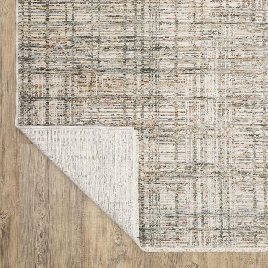 Oriental Weavers Soho SOH05 Beige Rectangle Indoor Area Rug Abstract Pattern-