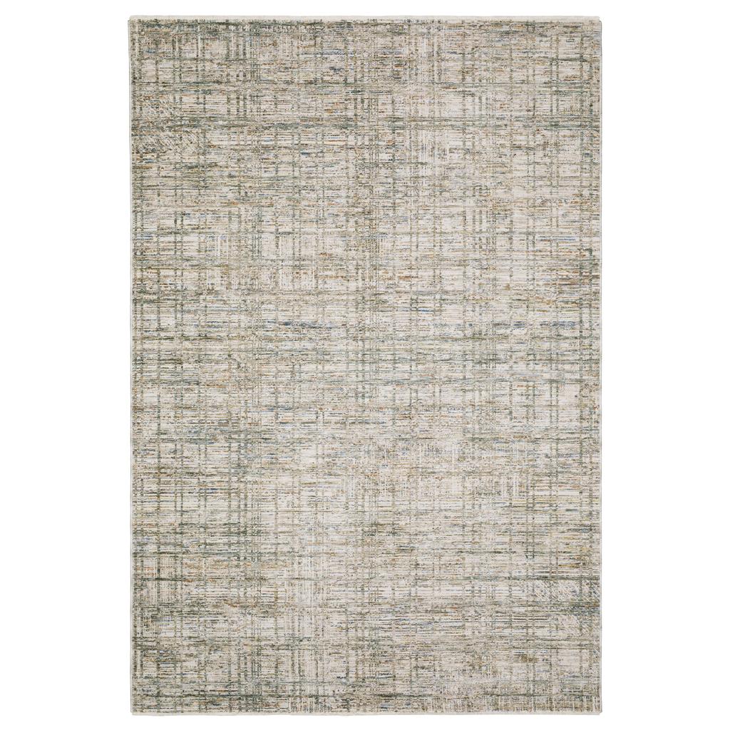 Oriental Weavers Soho SOH05 Beige Rectangle Indoor Area Rug Abstract Pattern-
