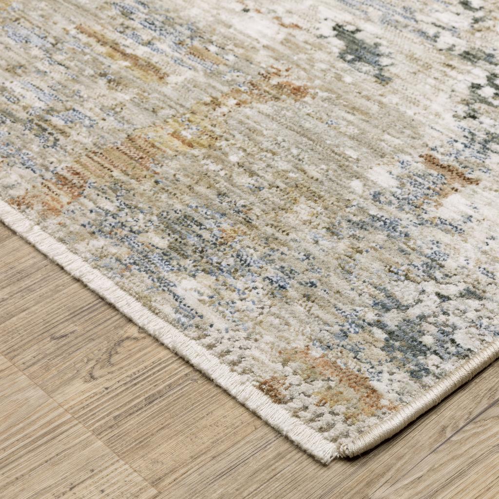 Oriental Weavers Soho SOH08 Beige Rectangle Indoor Area Rug Abstract Pattern-