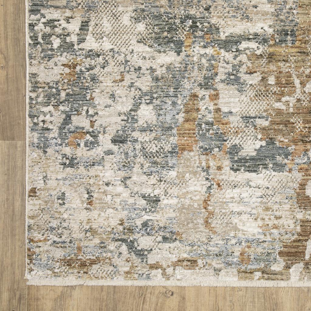 Oriental Weavers Soho SOH08 Beige Rectangle Indoor Area Rug Abstract Pattern-