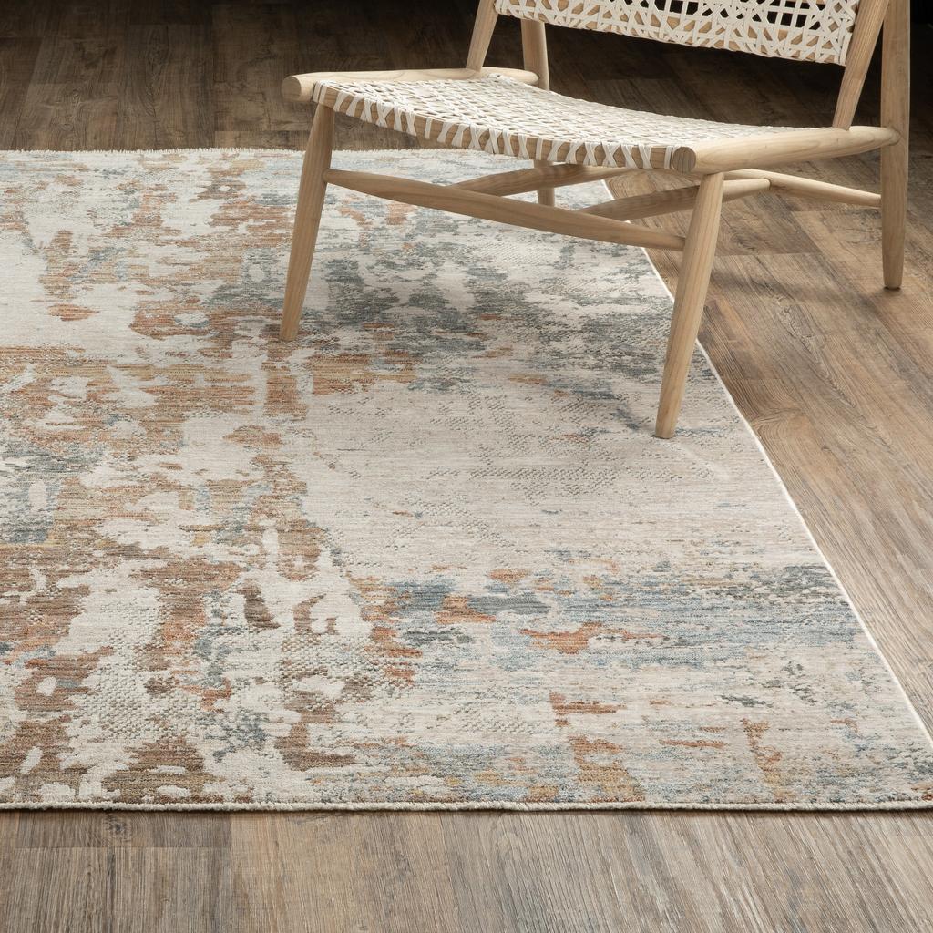 Oriental Weavers Soho SOH08 Beige Rectangle Indoor Area Rug Abstract Pattern-