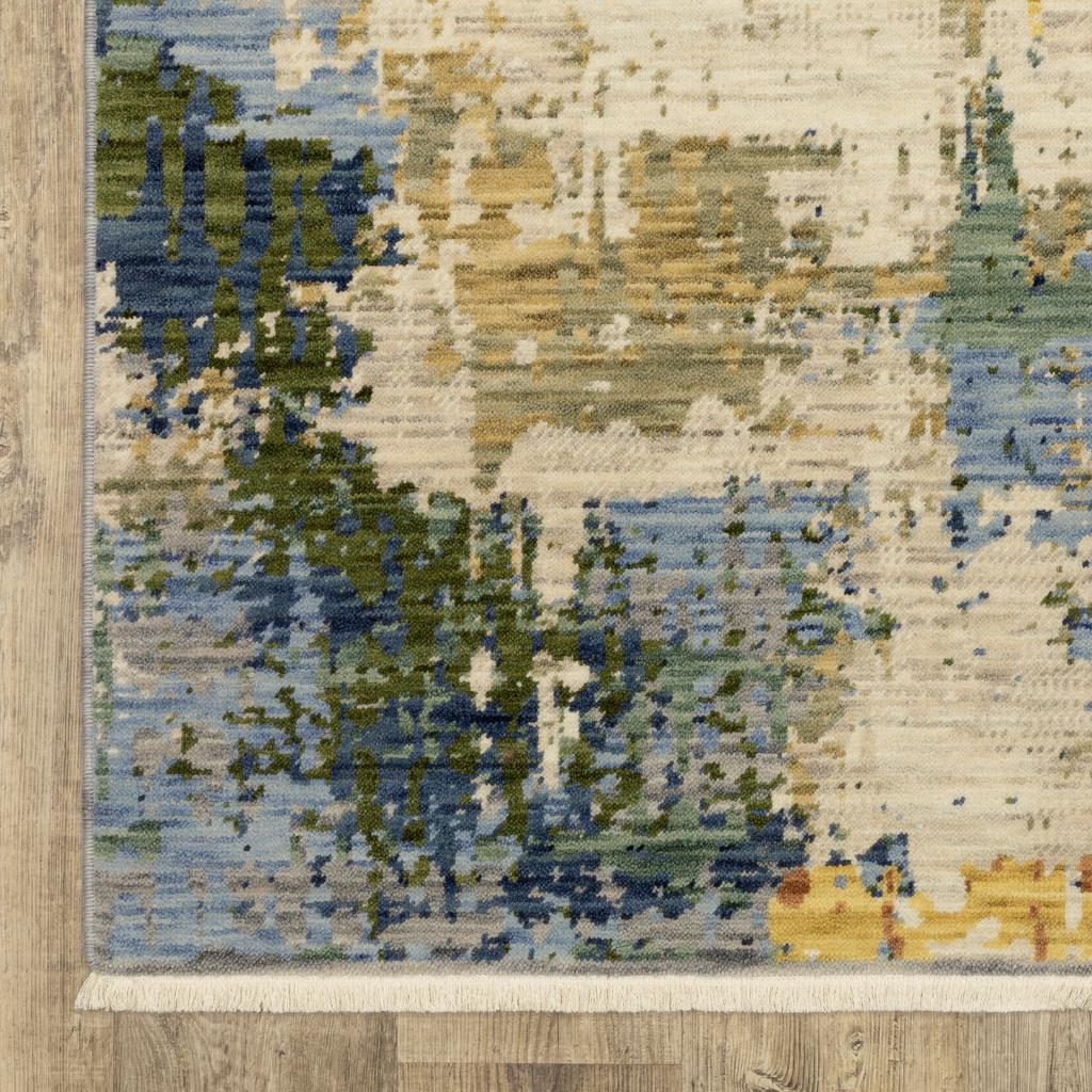 Oriental Weavers Soleri SOL01 Beige Rectangle Indoor Area Rug Abstract Pattern-