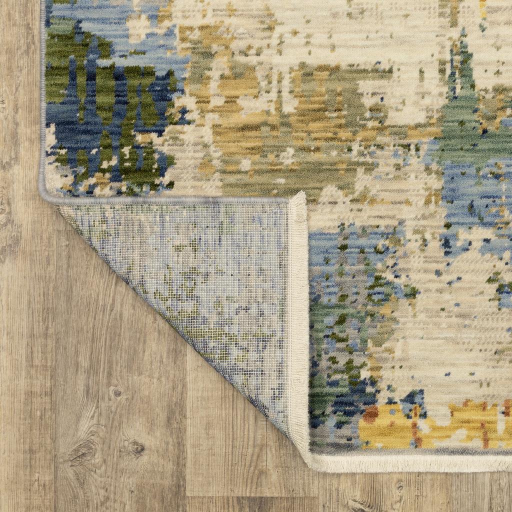 Oriental Weavers Soleri SOL01 Beige Rectangle Indoor Area Rug Abstract Pattern-