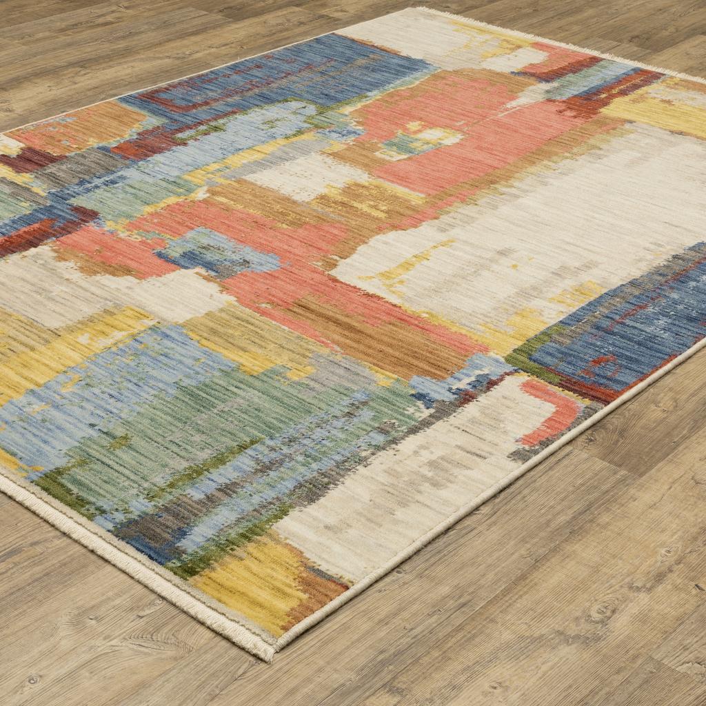 Oriental Weavers Soleri SOL02 Multi Rectangle Indoor Area Rug Abstract Pattern-