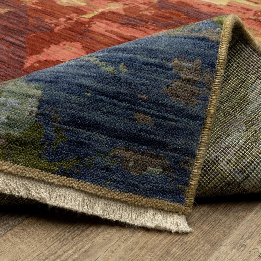 Oriental Weavers Soleri SOL04 Beige Rectangle Indoor Area Rug Abstract Pattern-