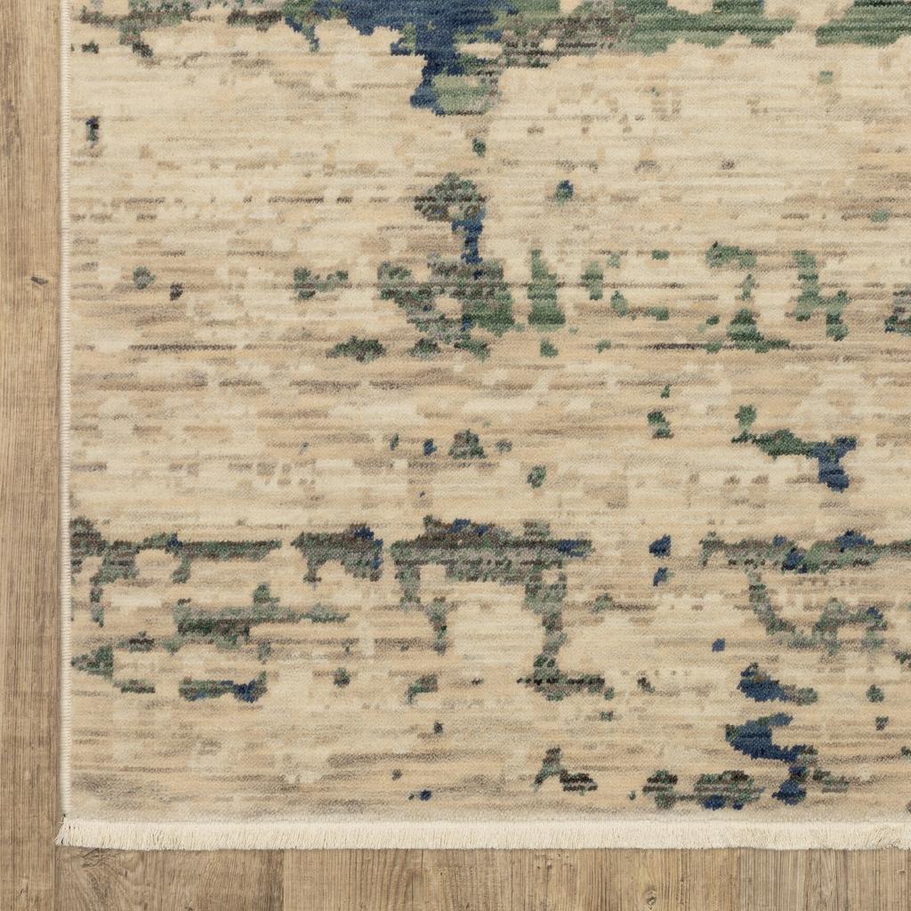 Oriental Weavers Soleri SOL08 Beige Rectangle Indoor Area Rug Abstract Pattern-