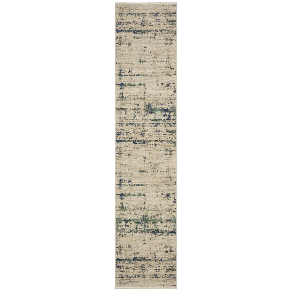 Oriental Weavers Soleri SOL08 Beige Rectangle Indoor Runner Abstract Pattern-