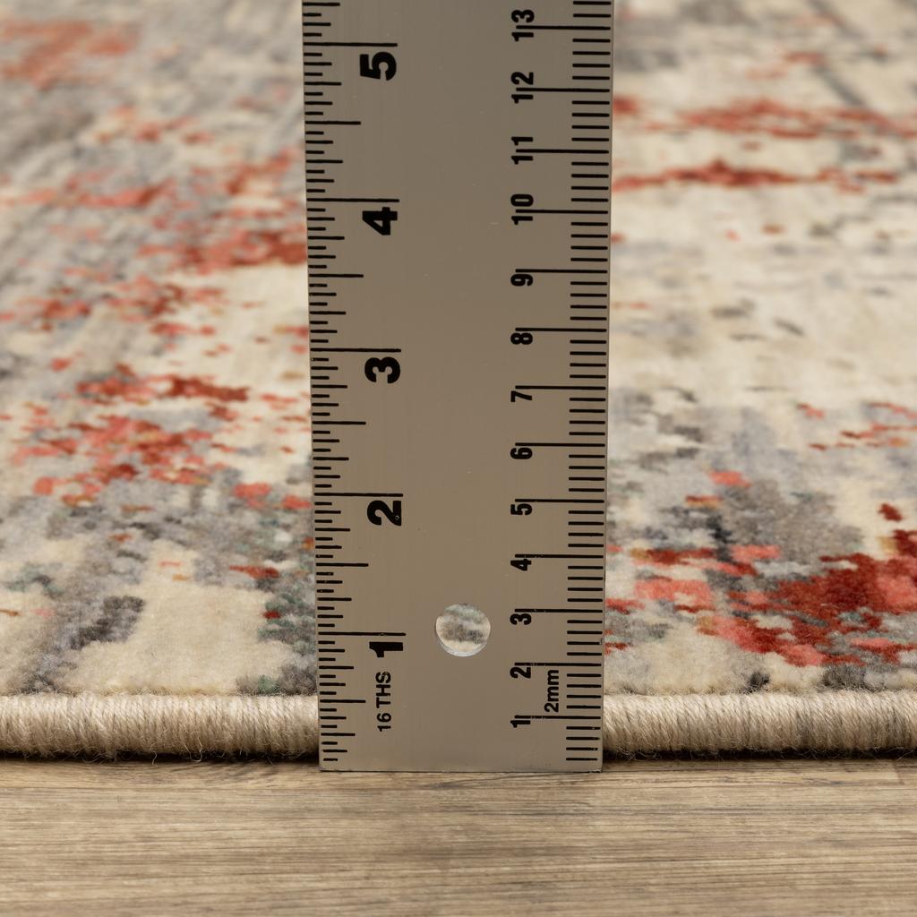 Oriental Weavers Soleri SOL10 Beige Rectangle Indoor Runner Abstract Pattern-