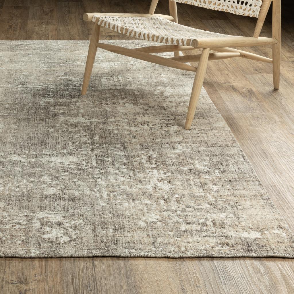 Oriental Weavers Solstice SLS01 Grey Rectangle Indoor Area Rug Abstract Pattern-