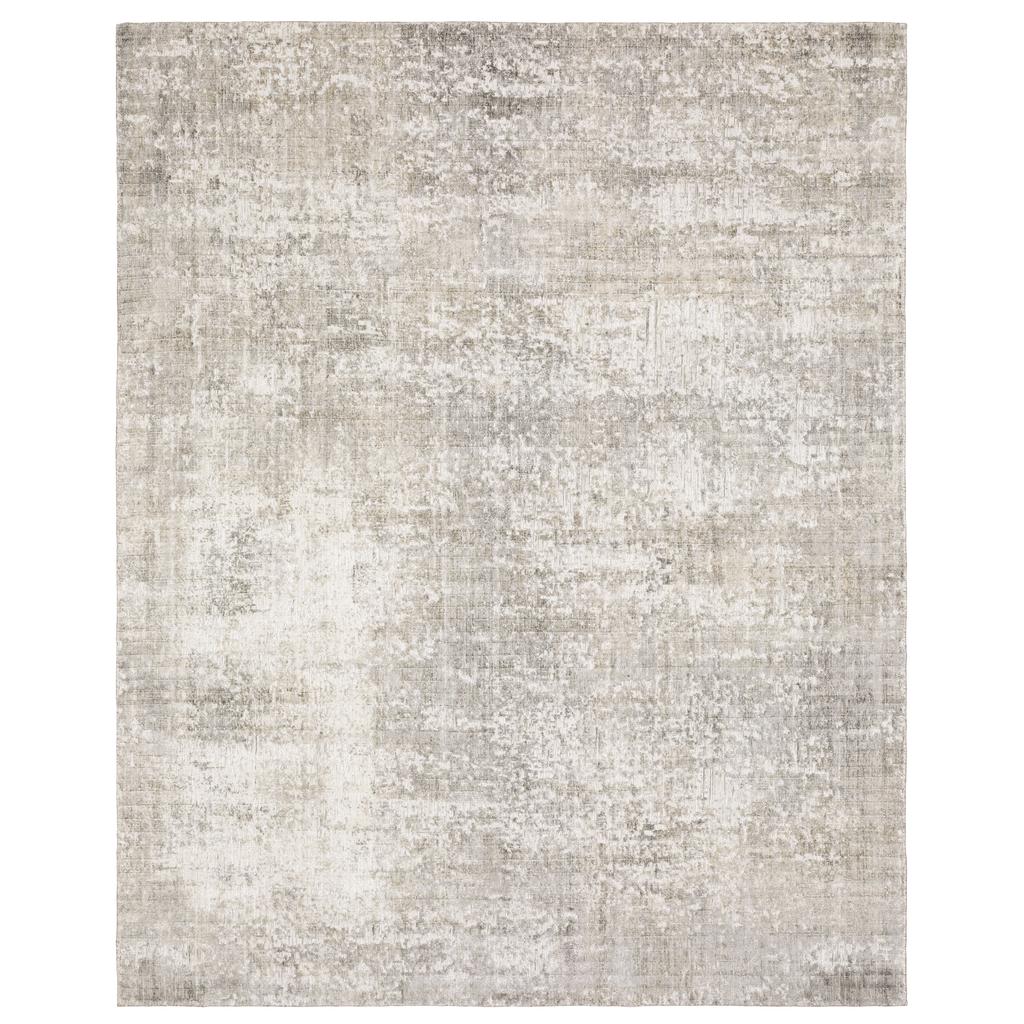 Oriental Weavers Solstice SLS01 Grey Rectangle Indoor Area Rug Abstract Pattern-