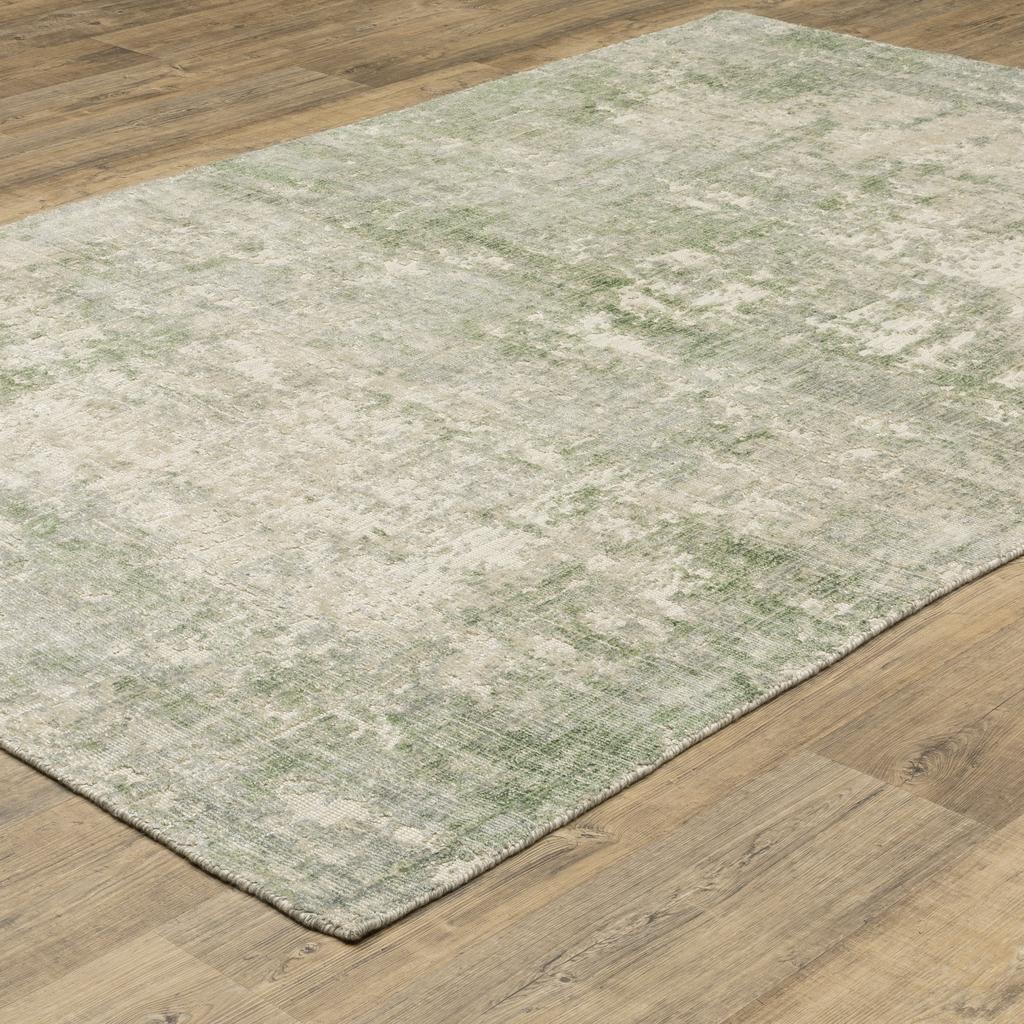 Oriental Weavers Solstice SLS02 Green Rectangle Indoor Area Rug Abstract Pattern-