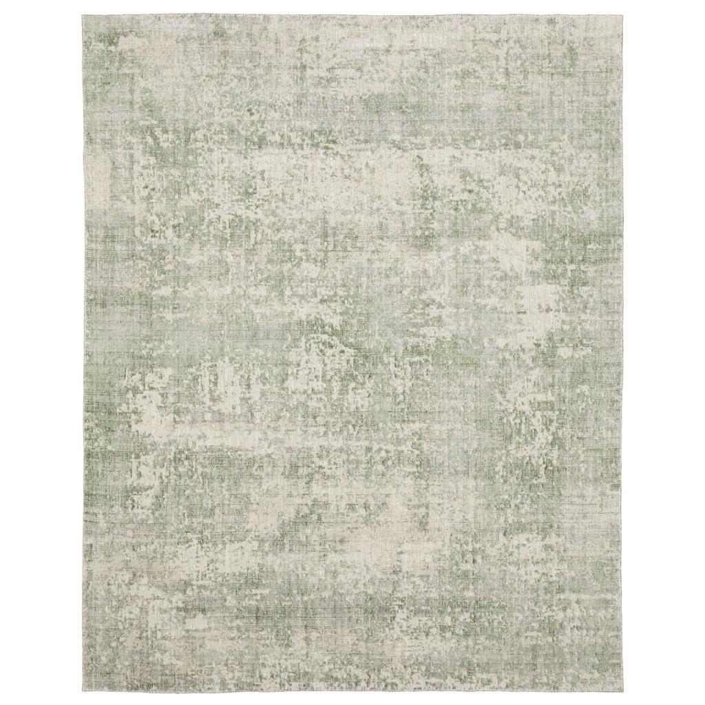 Oriental Weavers Solstice SLS02 Green Rectangle Indoor Area Rug Abstract Pattern-