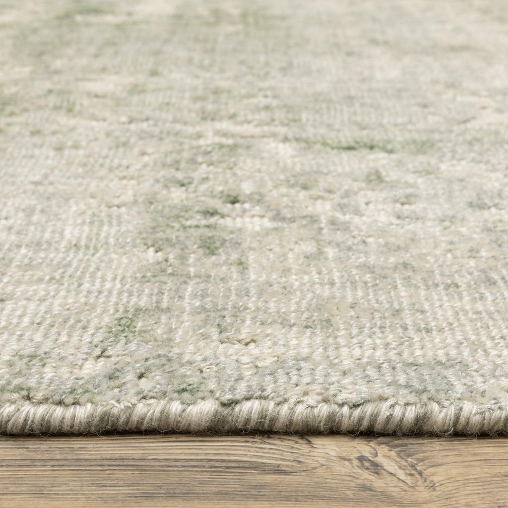 Oriental Weavers Solstice SLS02 Green Rectangle Indoor Area Rug Abstract Pattern-