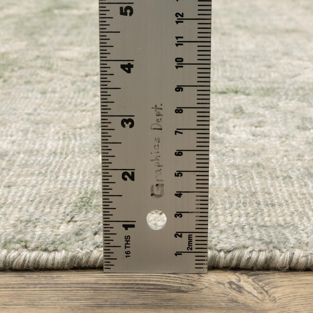 Oriental Weavers Solstice SLS02 Green Rectangle Indoor Runner Abstract Pattern-