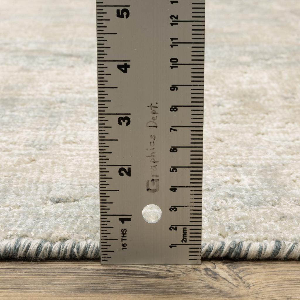 Oriental Weavers Solstice SLS03 Blue Rectangle Indoor Area Rug Abstract Pattern-