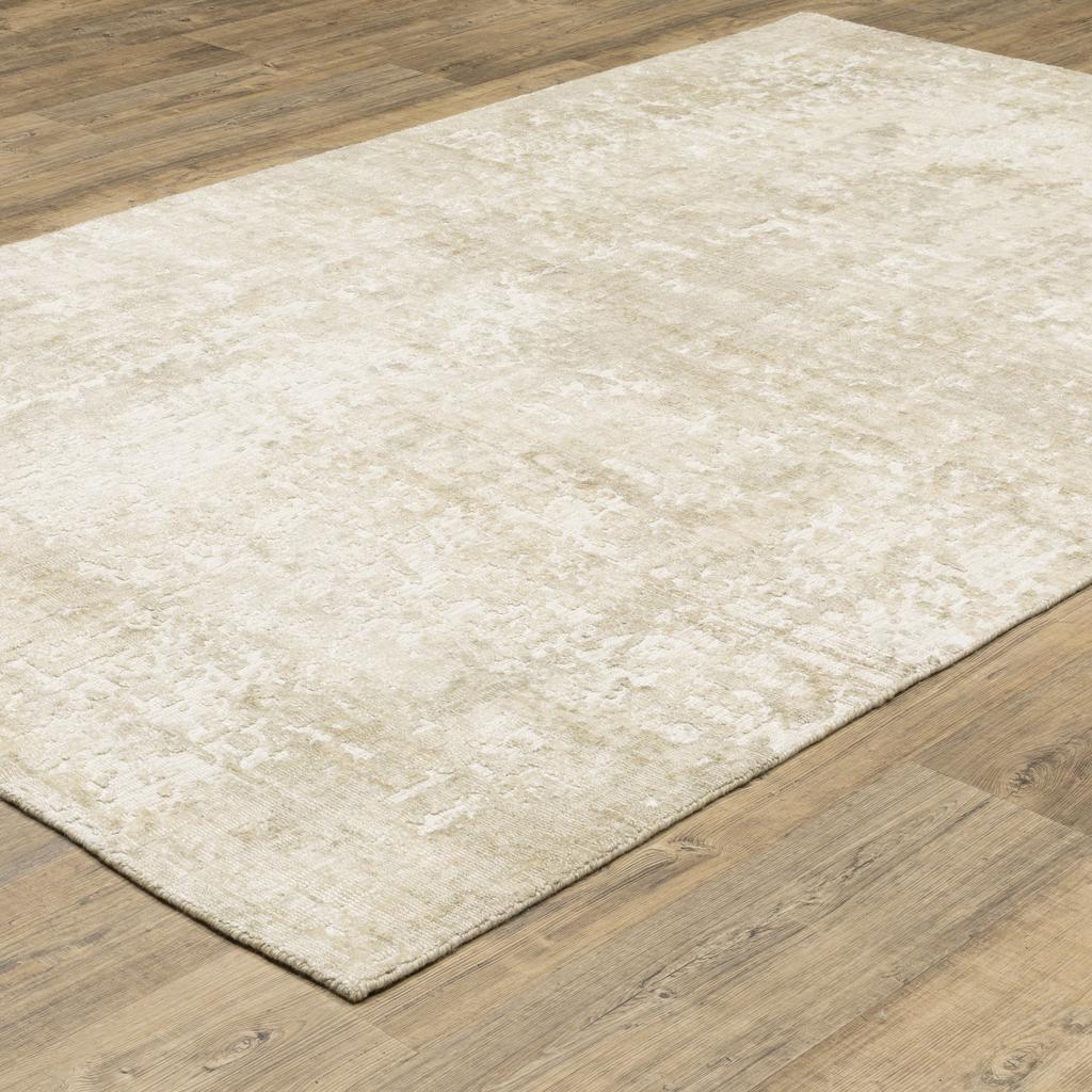Oriental Weavers Solstice SLS04 Ivory Rectangle Indoor Area Rug Abstract Pattern-