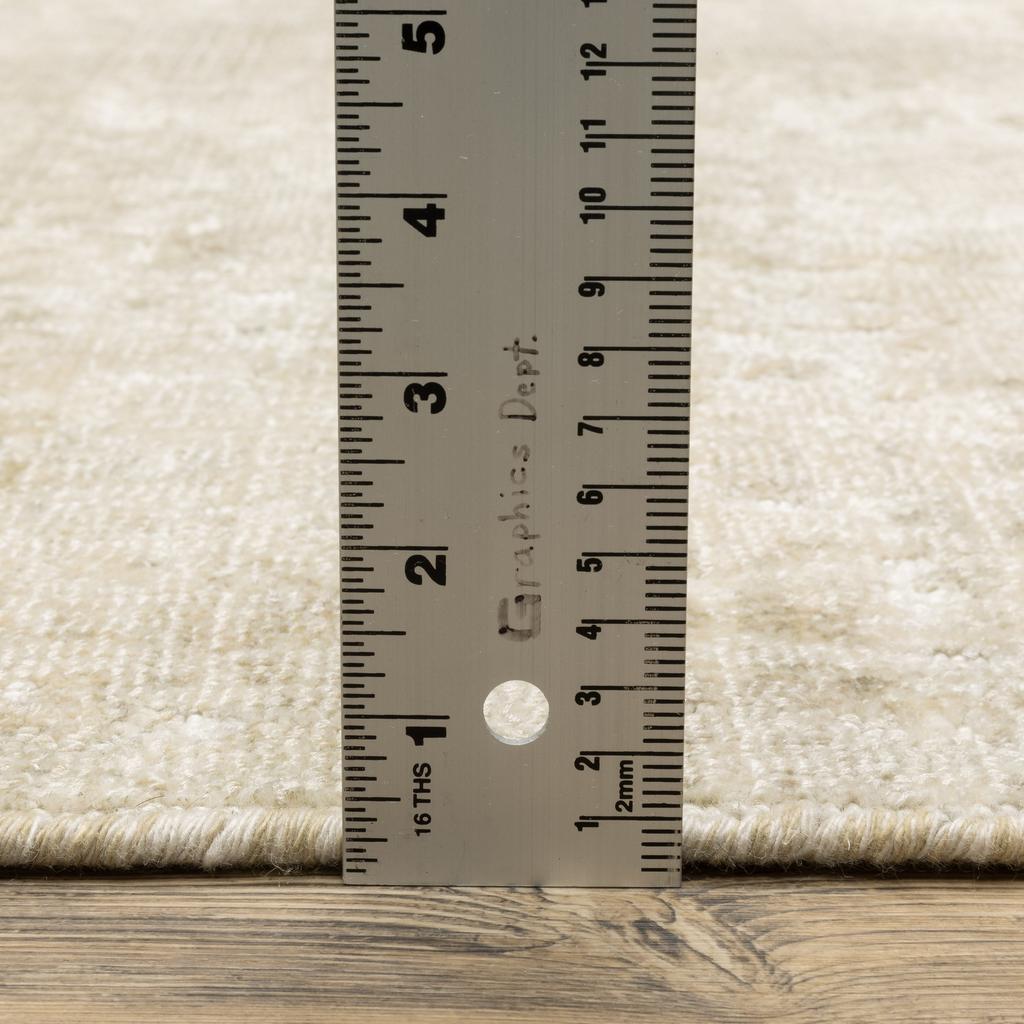 Oriental Weavers Solstice SLS04 Ivory Rectangle Indoor Area Rug Abstract Pattern-