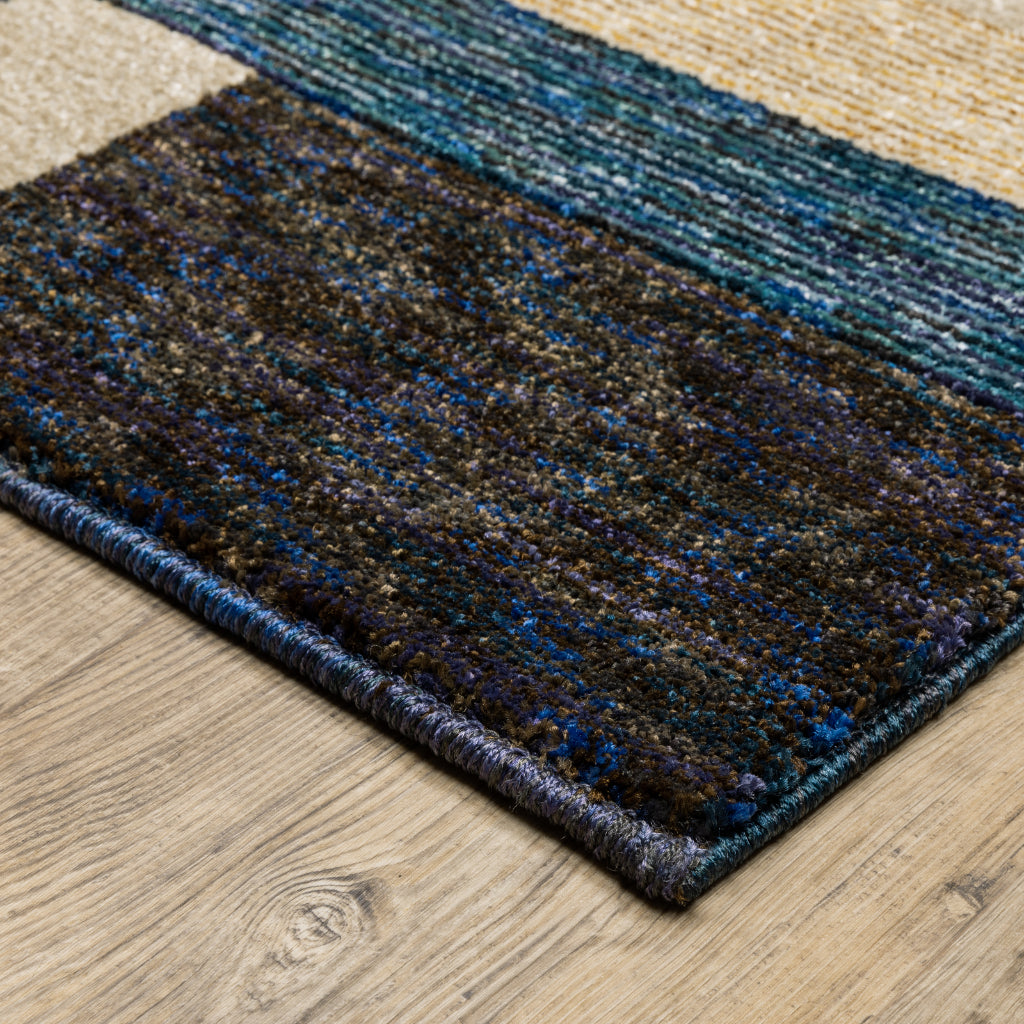 Oriental Weavers Strada STR01 Multicolor Rectangle Indoor Runner - Contemporary Stain Resistant Medium Pile Rug with Geometric Design-