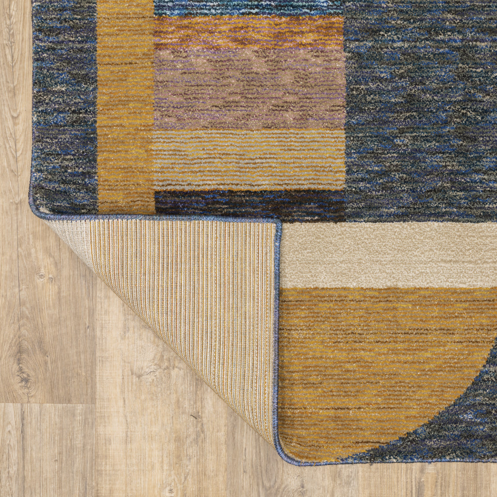 Oriental Weavers Strada STR01 Multicolor Rectangle Indoor Runner - Contemporary Stain Resistant Medium Pile Rug with Geometric Design-