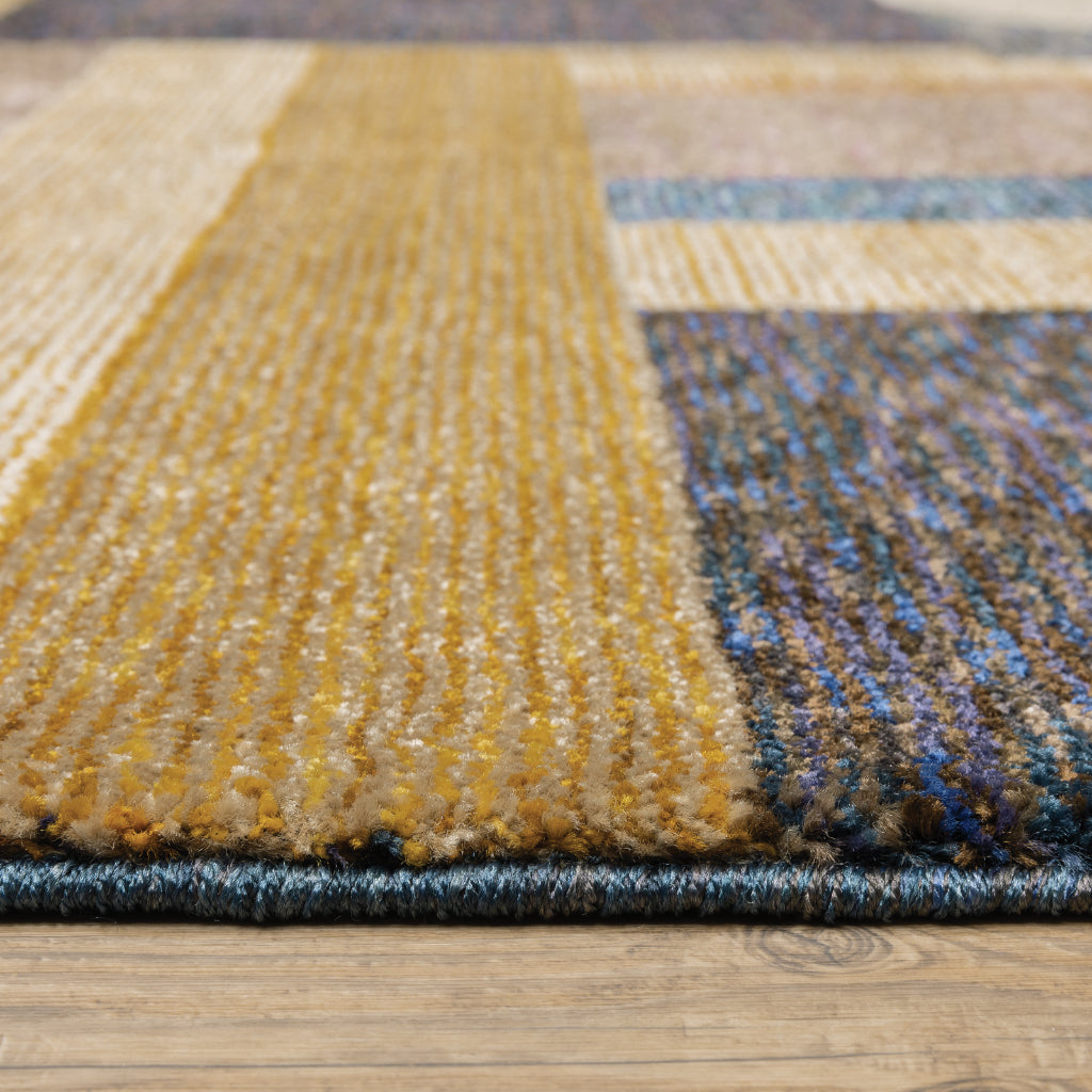 Oriental Weavers Strada STR01 Multicolor Rectangle Indoor Runner - Contemporary Stain Resistant Medium Pile Rug with Geometric Design-