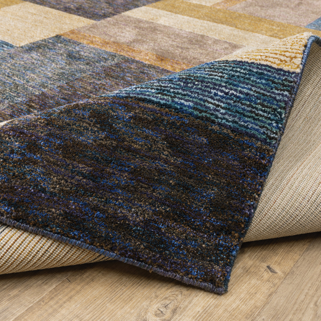 Oriental Weavers Strada STR01 Multicolor Rectangle Indoor Runner - Contemporary Stain Resistant Medium Pile Rug with Geometric Design-