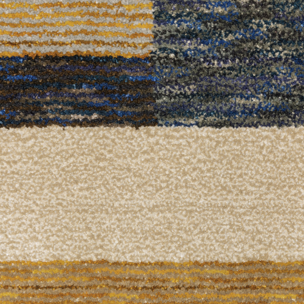 Oriental Weavers Strada STR01 Multicolor Rectangle Indoor Runner - Contemporary Stain Resistant Medium Pile Rug with Geometric Design-