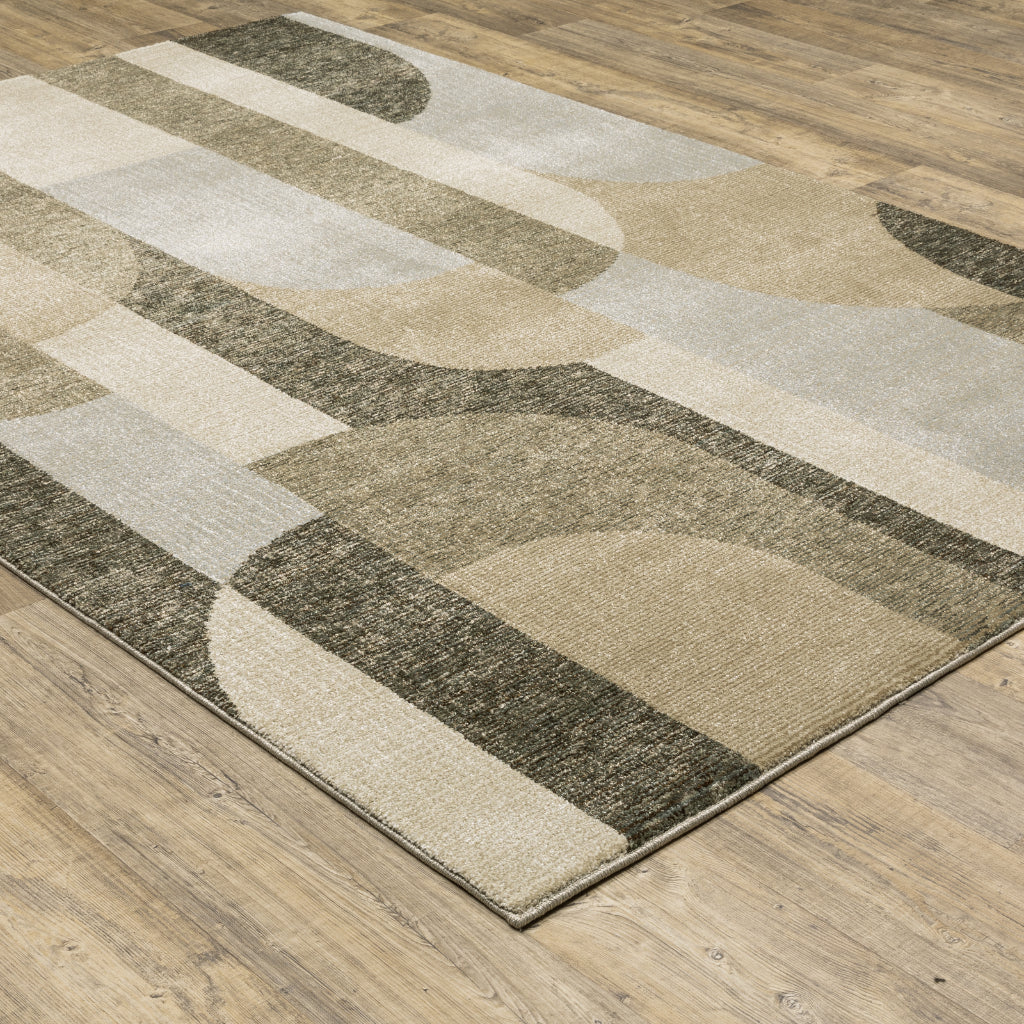 Oriental Weavers Strada STR02 Multicolor Rectangle Indoor Area Rug - Contemporary Stain Resistant Medium Pile Rug with Geometric Design-