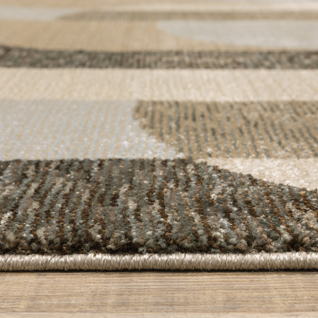 Oriental Weavers Strada STR02 Multicolor Rectangle Indoor Runner - Contemporary Stain Resistant Medium Pile Rug with Geometric Design-