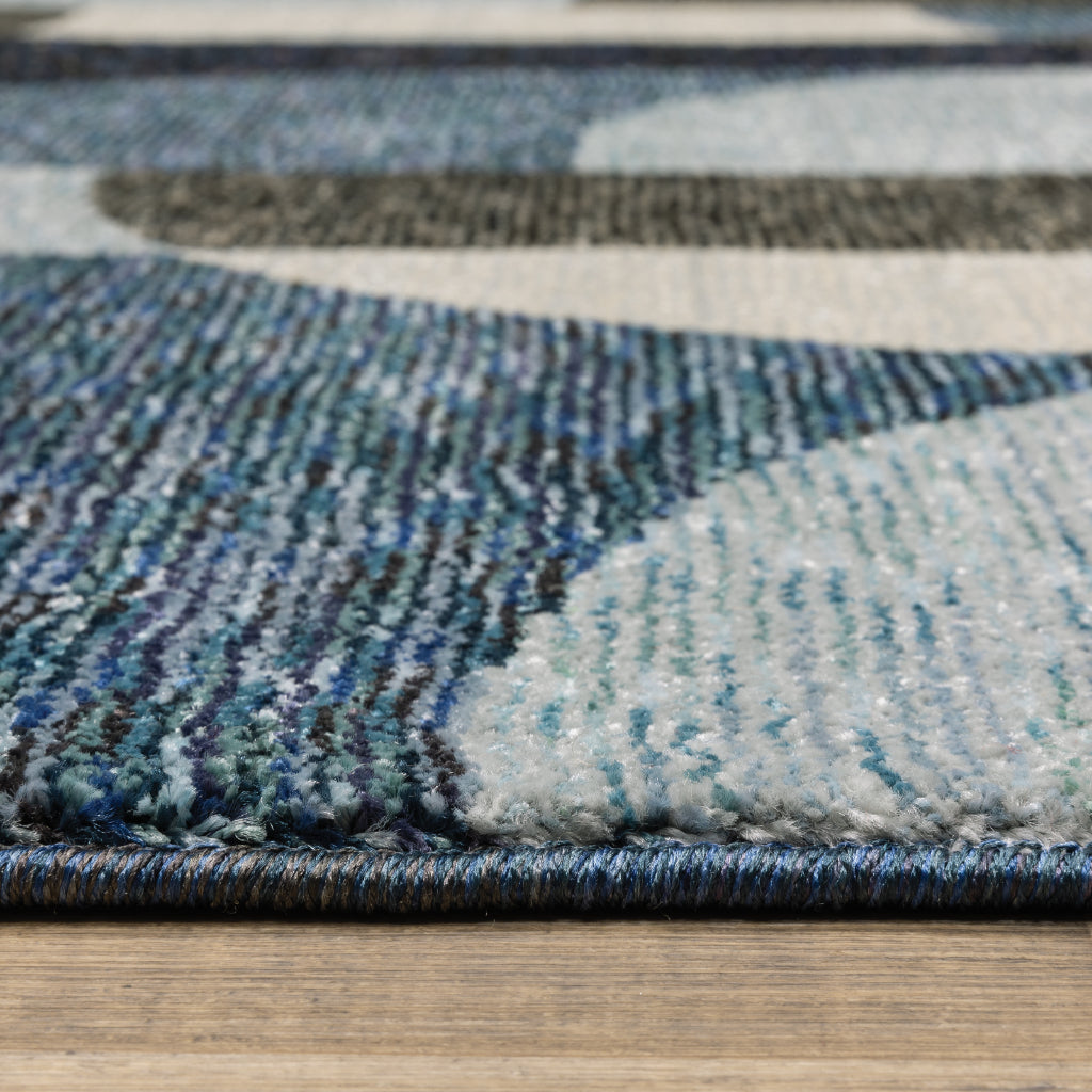 Oriental Weavers Strada STR03 Multicolor Rectangle Indoor Runner - Contemporary Stain Resistant Medium Pile Rug with Geometric Design-