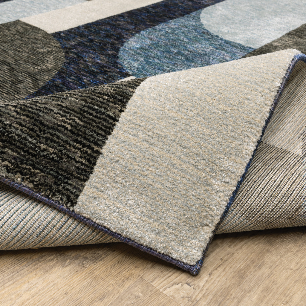Oriental Weavers Strada STR03 Multicolor Rectangle Indoor Runner - Contemporary Stain Resistant Medium Pile Rug with Geometric Design-