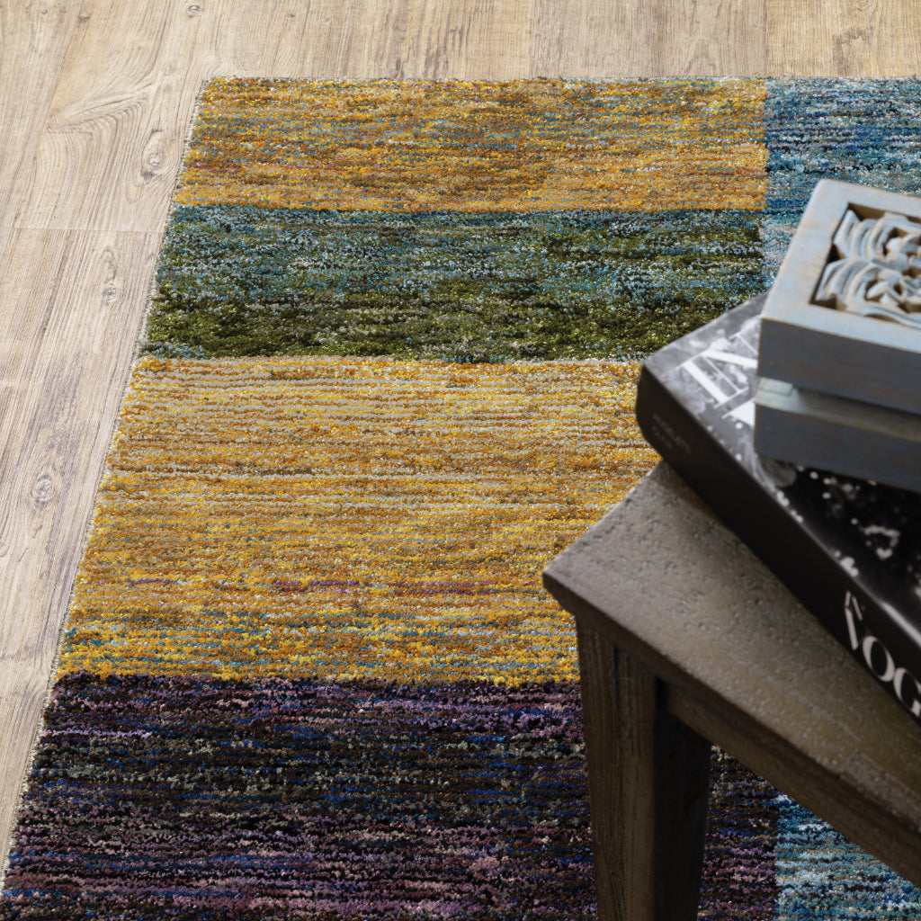 Oriental Weavers Strada STR04 Multicolor Rectangle Indoor Area Rug - Contemporary Stain Resistant Medium Pile Rug with Geometric Design-