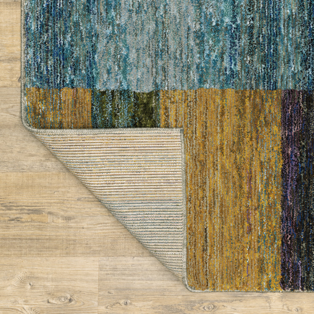 Oriental Weavers Strada STR04 Multicolor Rectangle Indoor Runner - Contemporary Stain Resistant Medium Pile Rug with Geometric Design-