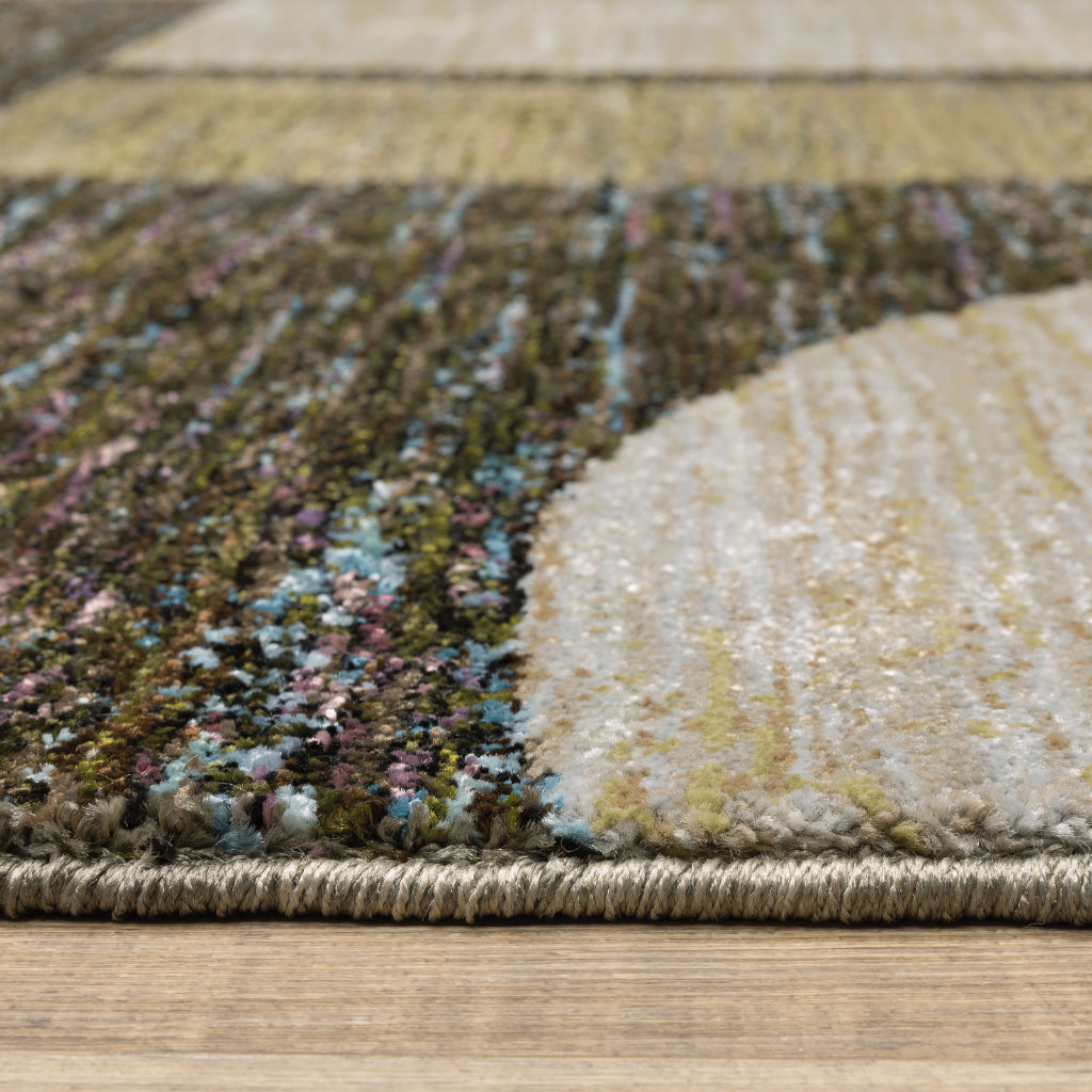 Oriental Weavers Strada STR05 Multicolor Rectangle Indoor Runner - Contemporary Stain Resistant Medium Pile Rug with Geometric Design-