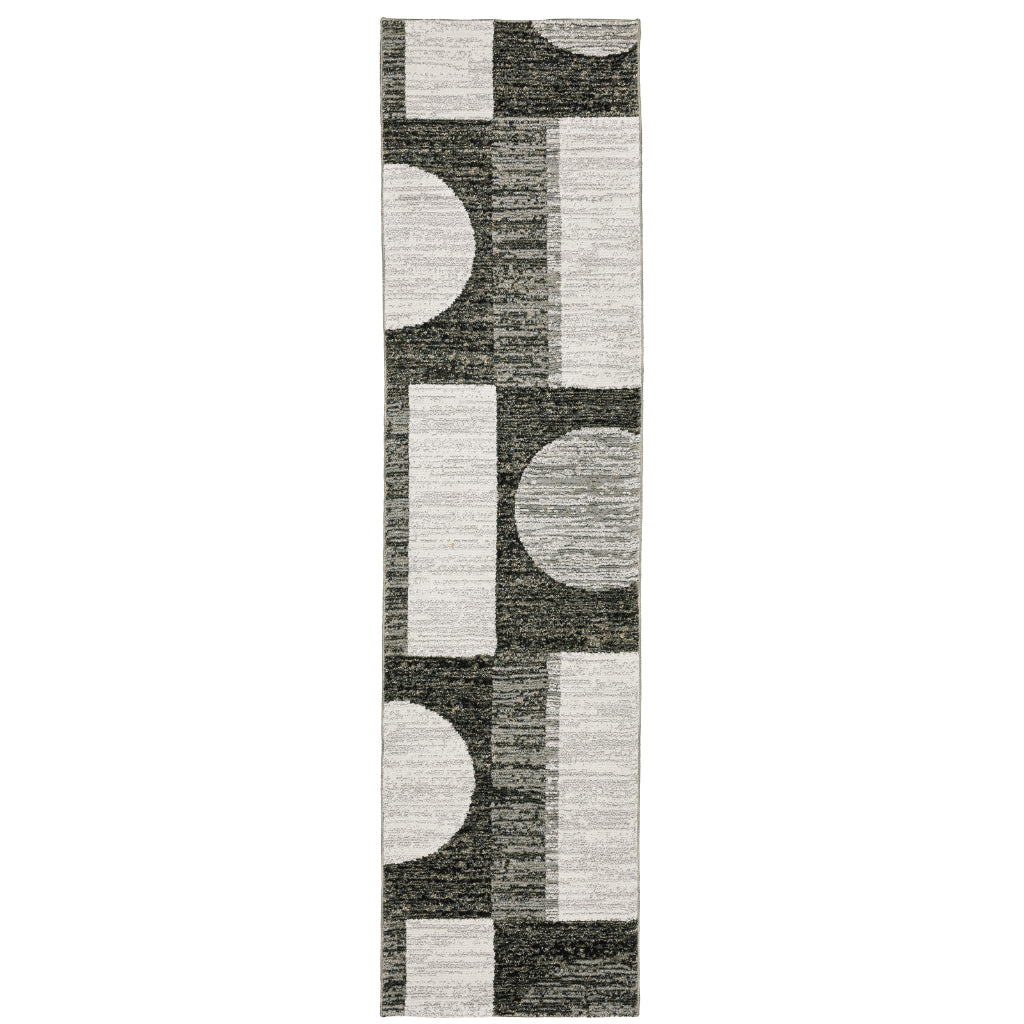 Oriental Weavers Strada STR06 Multicolor Rectangle Indoor Runner - Contemporary Stain Resistant Medium Pile Rug with Geometric Design-