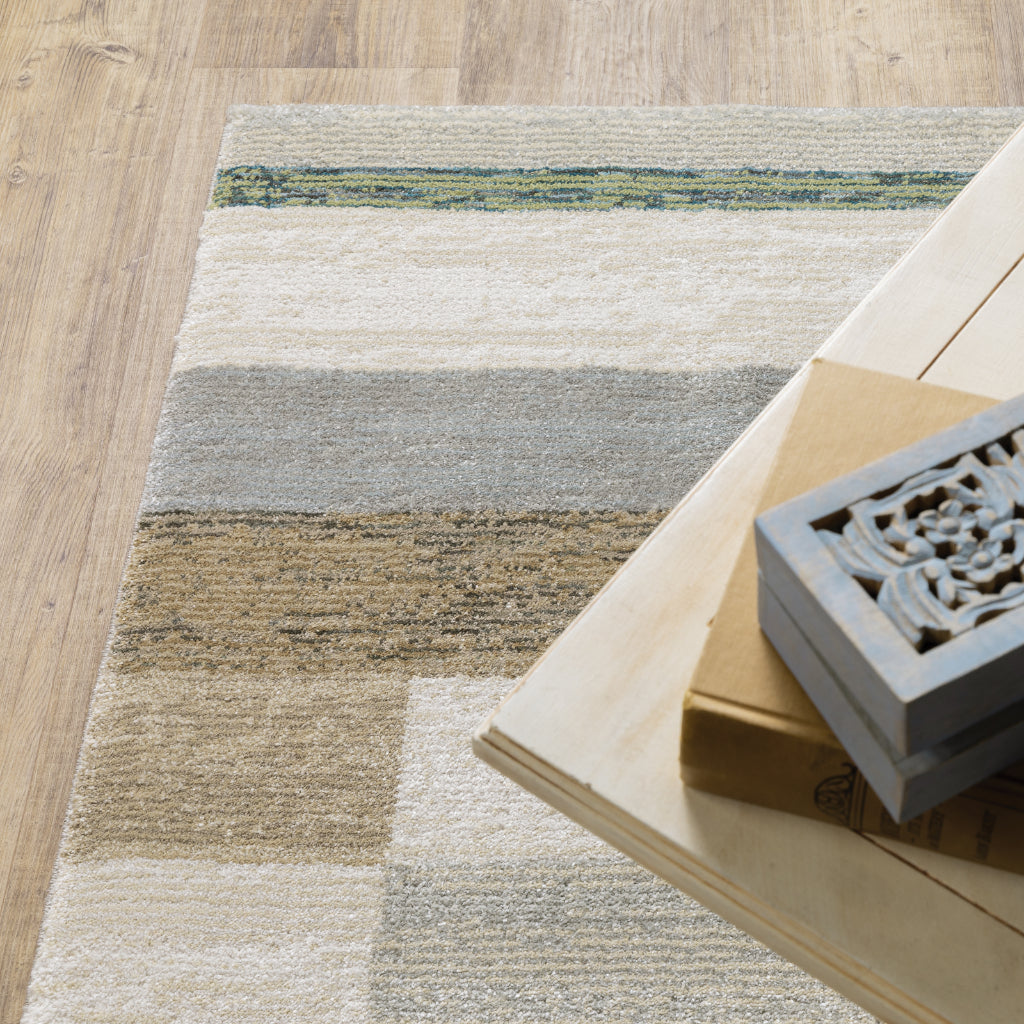 Oriental Weavers Strada STR07 Multicolor Rectangle Indoor Area Rug - Contemporary Stain Resistant Medium Pile Rug with Geometric Design-