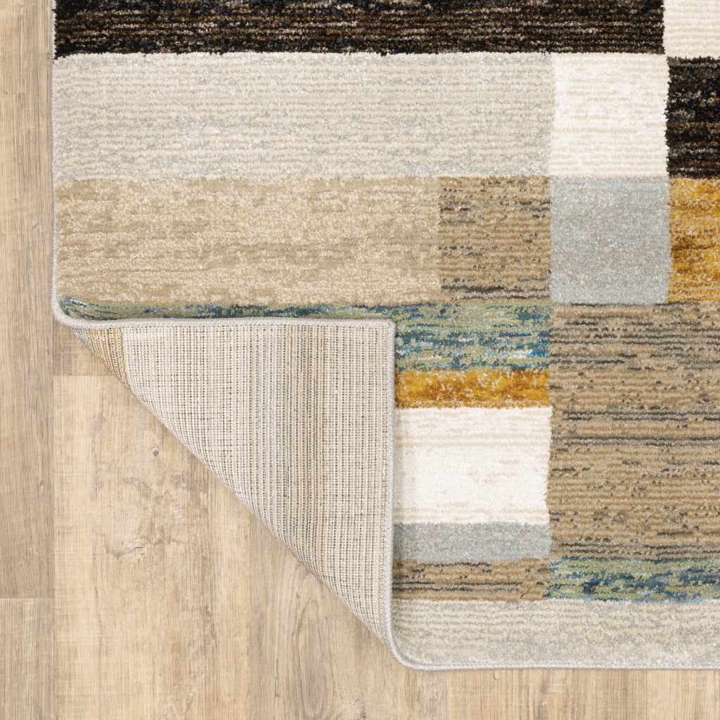 Oriental Weavers Strada STR07 Multicolor Rectangle Indoor Area Rug - Contemporary Stain Resistant Medium Pile Rug with Geometric Design-