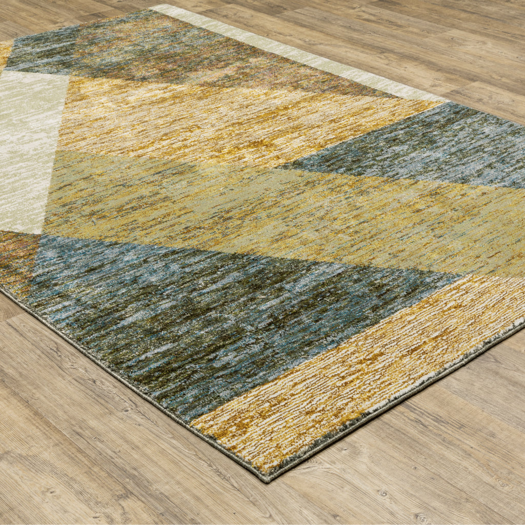 Oriental Weavers Strada STR09 Multicolor Rectangle Indoor Area Rug - Contemporary Stain Resistant Medium Pile Rug with Geometric Design-