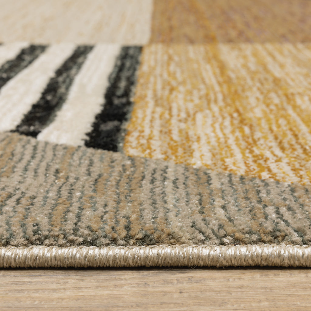Oriental Weavers Strada STR10 Multicolor Rectangle Indoor Runner - Contemporary Stain Resistant Medium Pile Rug with Geometric Design-