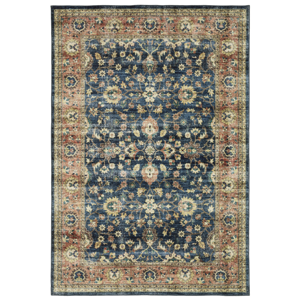 Oriental Weavers Sumter SUM04 Multicolor Rectangle Indoor Area Rug - Easy Care & Stain Resistant Low Pile Rug with Oriental Design-