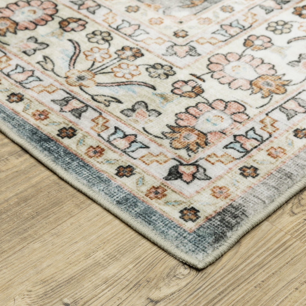 Oriental Weavers Sumter SUM07 Multicolor Rectangle Indoor Area Rug - Easy Care & Stain Resistant Low Pile Rug with Oriental Design-